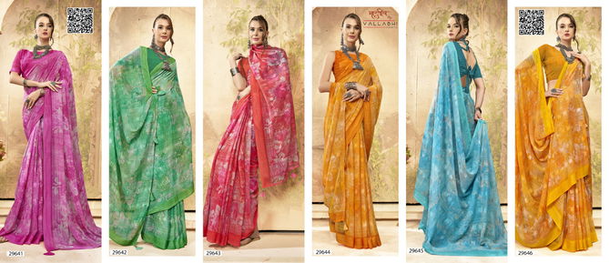 Navita Vol 3 By Vallabhi Georgette Printed Daily Wear Saree Suppliers In India
